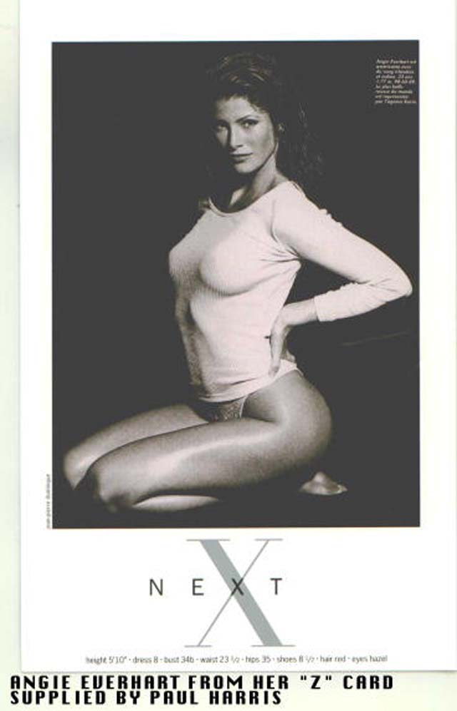 ANGIE EVERHART THE MODEL WHO WAS SET TO MARRY SYLVESTER STALLONE SHOWN ON HER Z CARD