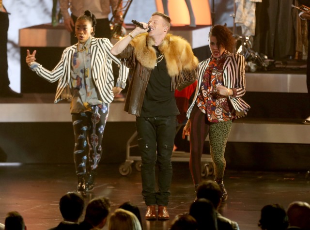 Macklemore & Ryan Lewis Grammy Nominations Concert, Macklemore Opening Grammy Performance, Macklemore Thrift Shop Performance Grammy Nominations