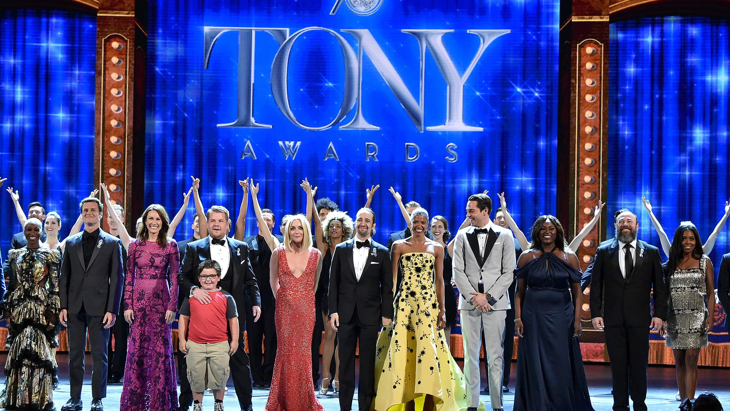 tonys, tonys 2016, tony awards, tony awards 2016, tonys photos, tony awards photos, tony awards opening number, james corden, who hosted the tony awards?
