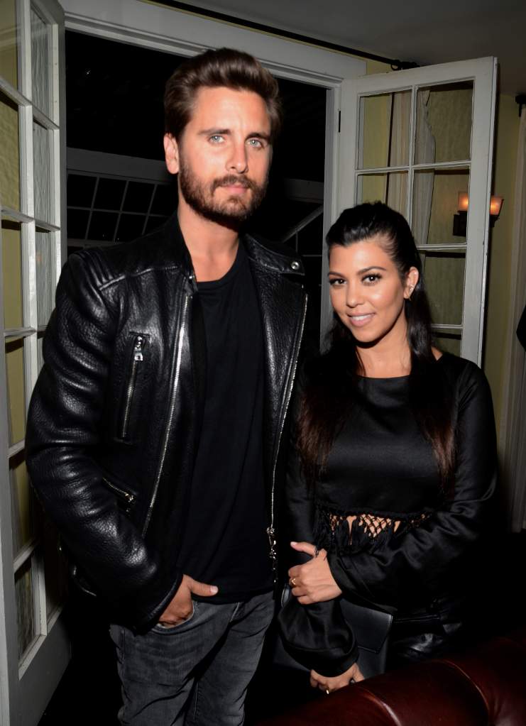 Kourtney Kardashian and Scott Disick in an earlier photo. (Getty)