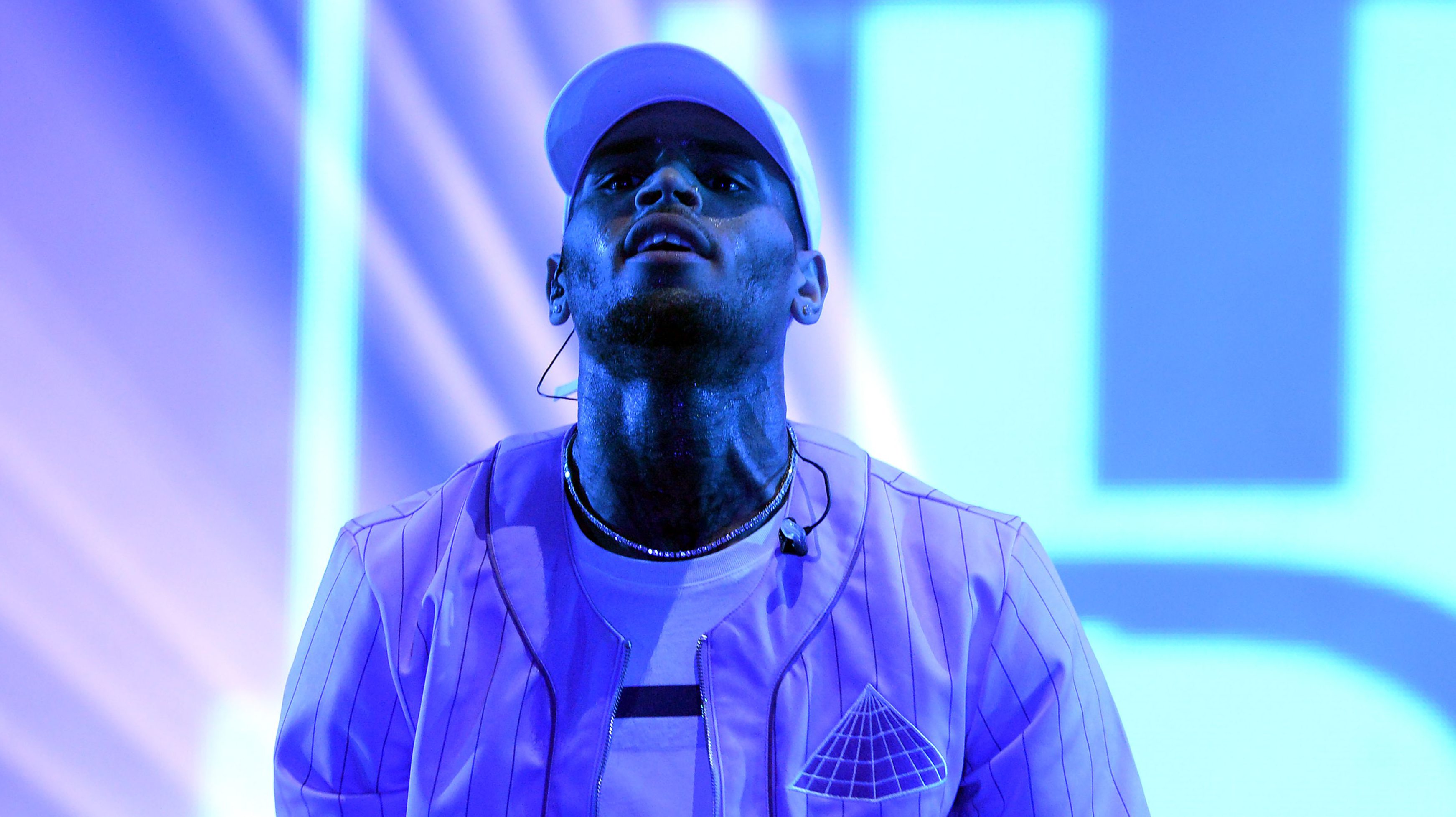 Chris Brown preforms during the World Music Festival "Mawazine" in Rabat on May 20, 2016. (Getty)