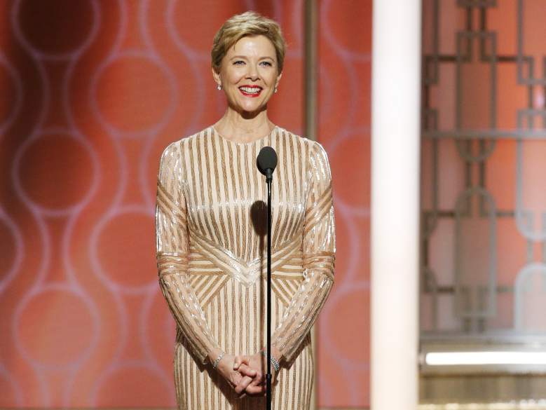 Annette Benning onstage during the 74th Annual Golden Globe Awards on January 8. (Getty)