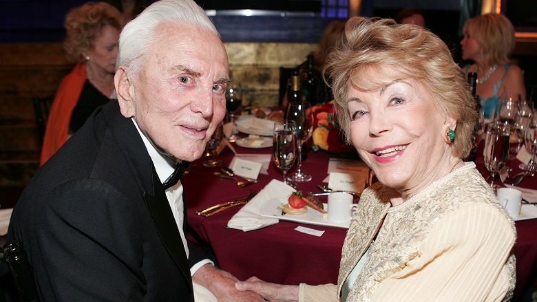 Kirk Douglas and Wife Anne Buydens Photos