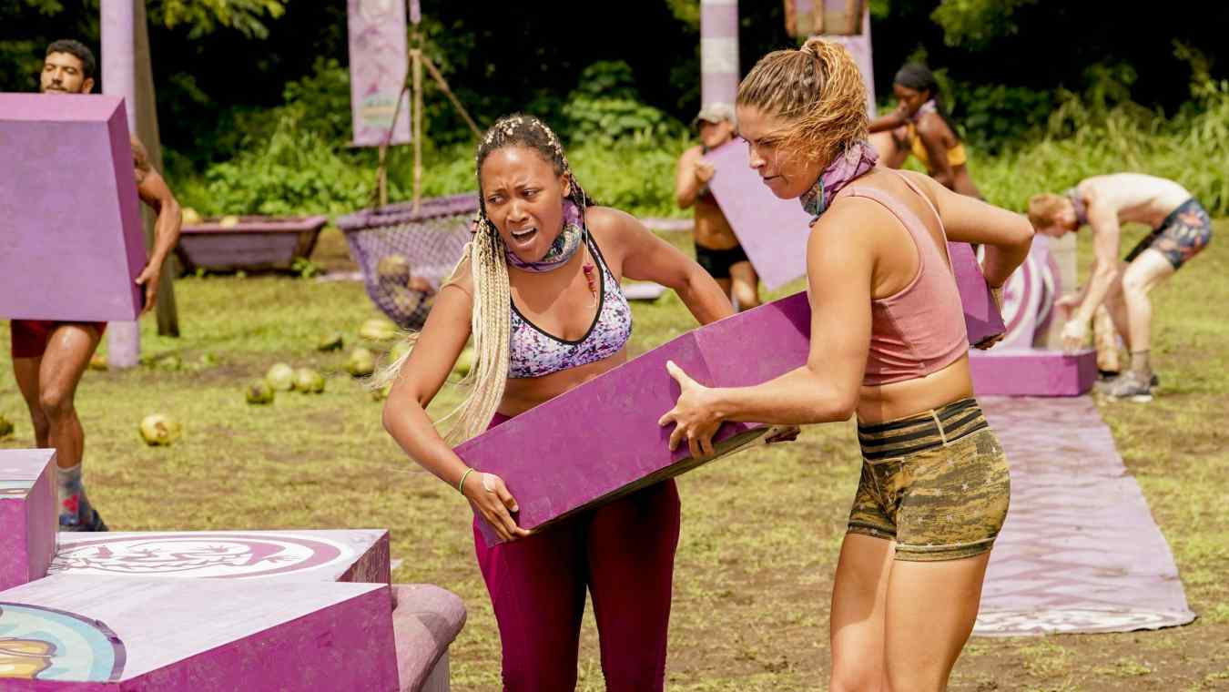 Survivor Lauren Beck and Elizabeth Beisel