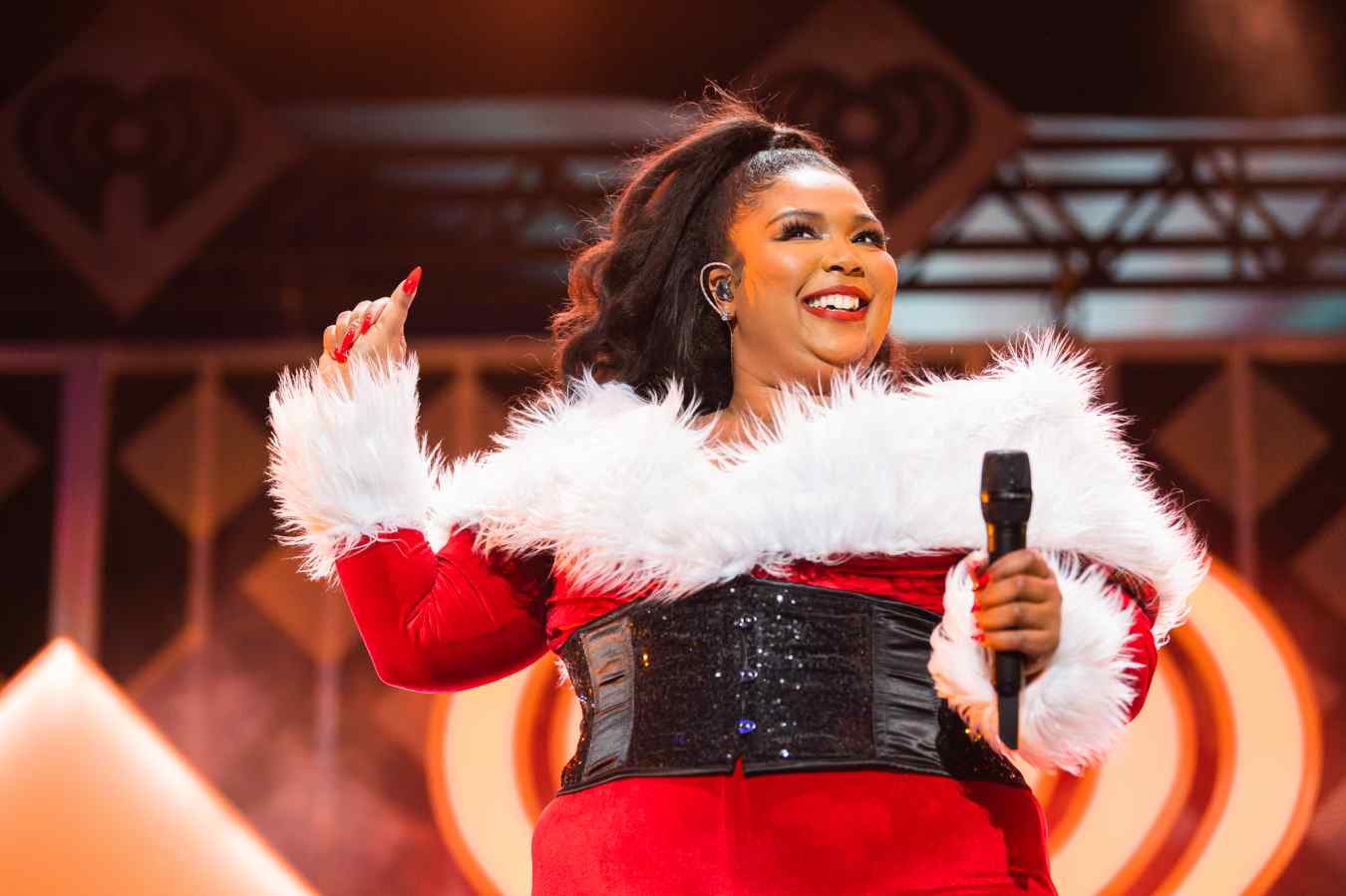 Lizzo at the iHeartRadio Jingle Ball 2019
