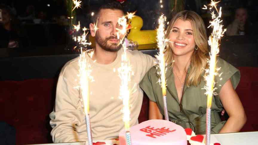 Scott Disick and Sofia Richie enjoy dinner for two