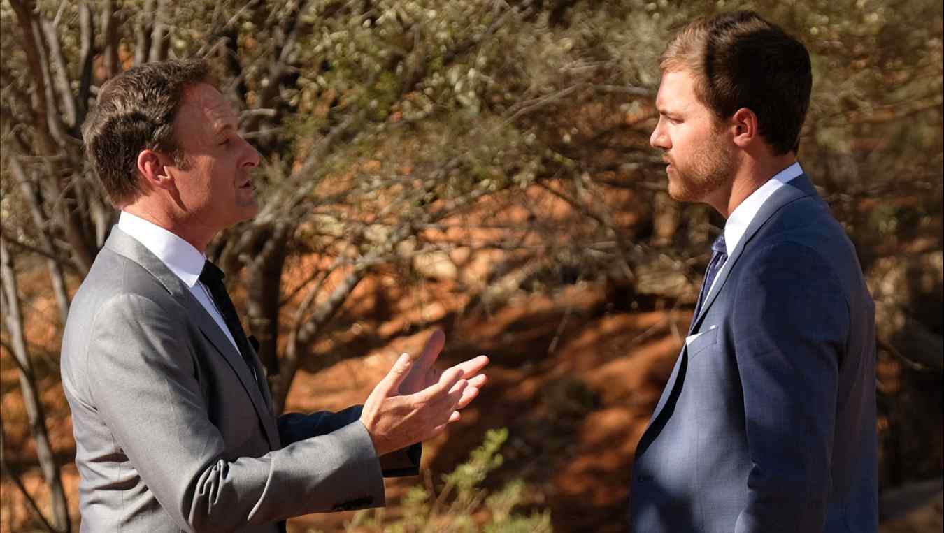 Bachelor finale Chris Harrison and Peter Weber