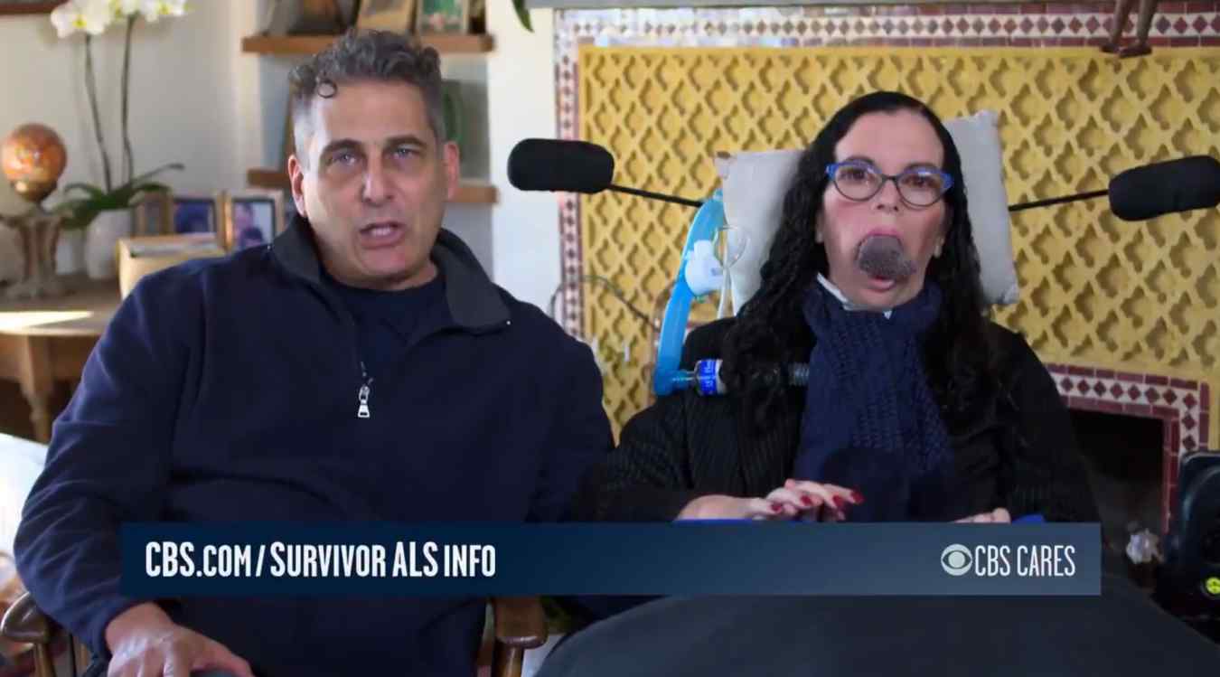 Survivor castaway Jonathan Penner and his wife Stacy, who was diagnosed with ALS in late 2017.