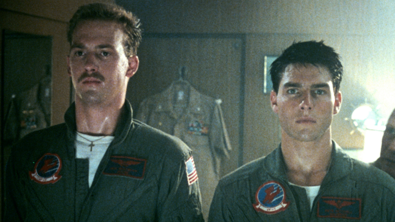 Anthony Edwards and Tom Cruise in Top Gun