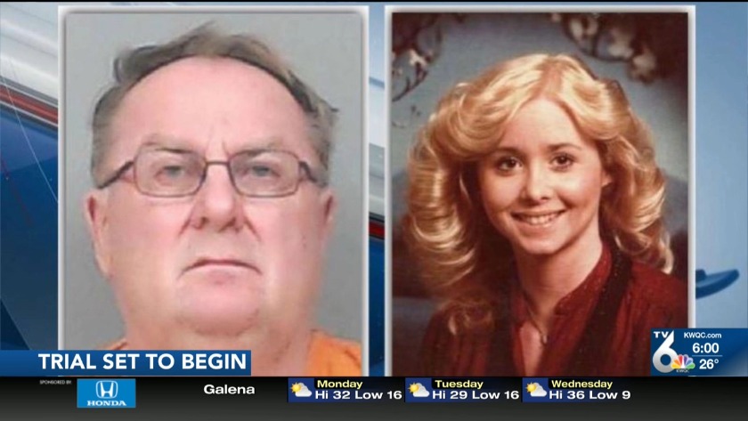 Jerry Burns' mugshot and a family photo of Michelle Martinko.