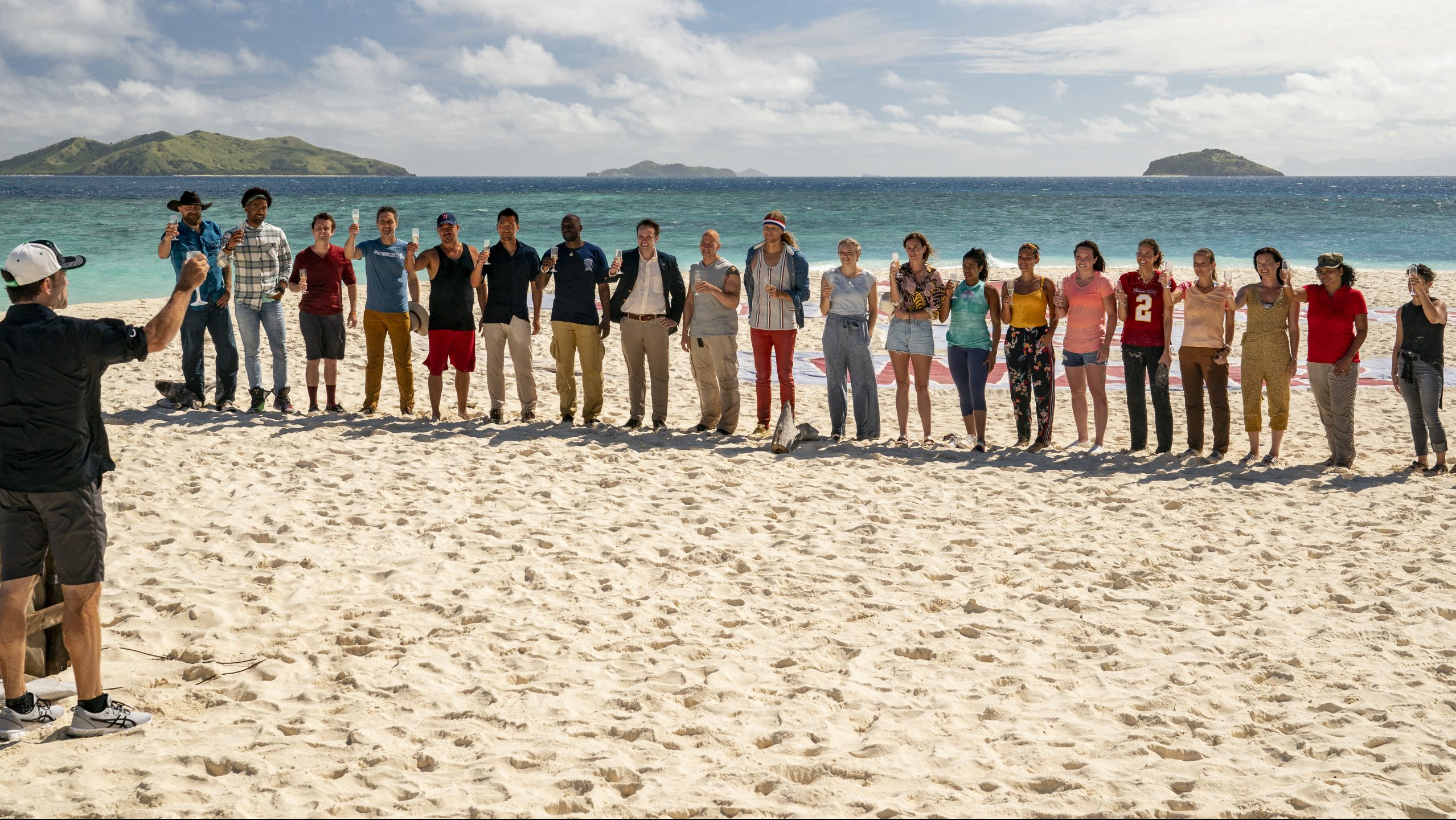 The cast of Survivor season 40, "Winners at War"