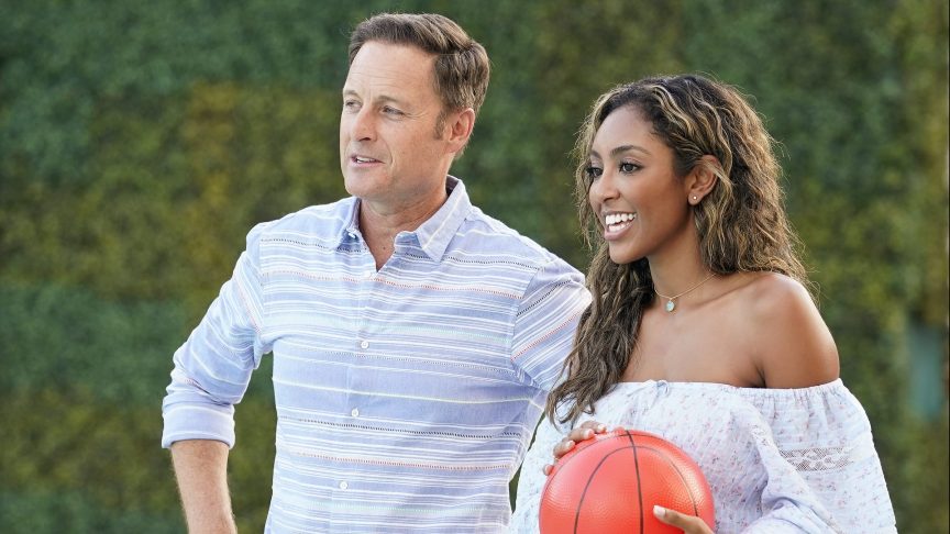 Chris Harrison and Tayshia Adams