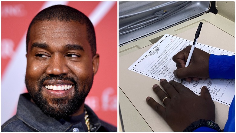 kanye west votes for himself
