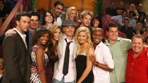 The complete cast pose at "Big Brother 7: All-Stars"