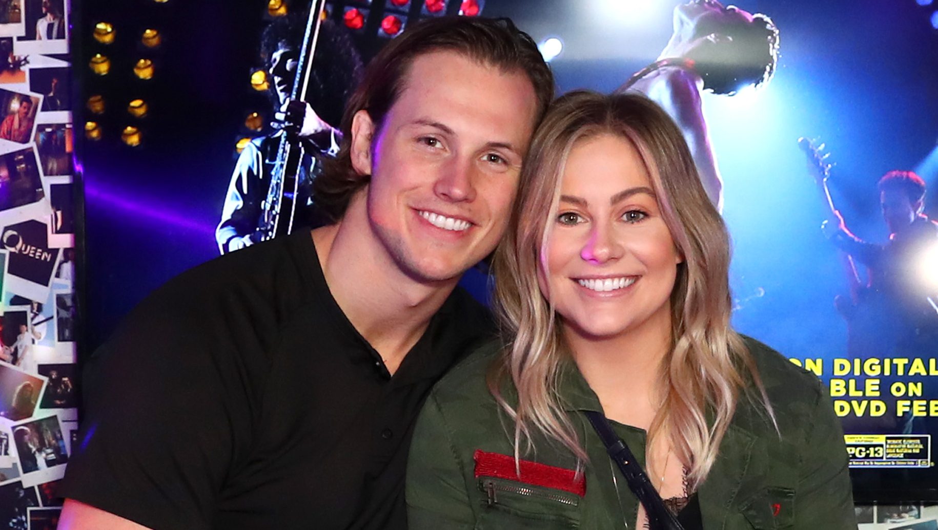Andrew East and Shawn Johnson attend Bohemian Rhapsody's Get Loud Extravaganza at Whiskey a Go Go