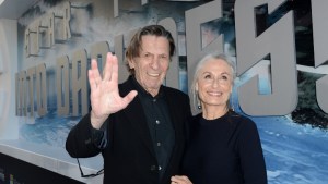 Actor Leonard Nimoy (L) and wife Susan Bay arrive at the Premiere of Paramount Pictures' "Star Trek Into Darkness" at Dolby Theatre on May 14, 2013 in Hollywood, California.