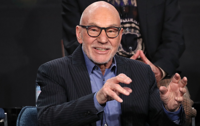 Sir Patrick Stewart of "Star Trek: Picard" speaks during the CBS All Access segment of the 2020 Winter TCA Tour at The Langham Huntington, Pasadena on January 12, 2020