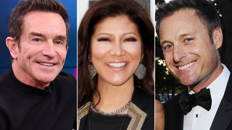 Jeff Probst, Julie Chen and Chris Harrison