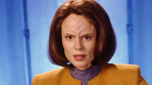 Roxann Dawson as B'Elanna Torres on "Star Trek: Voyager"