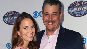 Amber Brkich Mariano and 'Boston' Rob Mariano at the premiere of 'Survivor: Winners at War'