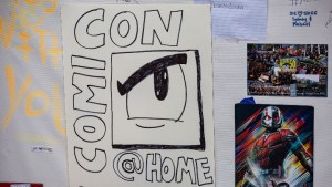 Fans of Comic-Con set up a makeshift memorial on July 22, 2020 in San Diego, California. 2020 Comic-Con International will occur as a virtual event, Comic-Con@Home, due to the coronavirus epidemic.
