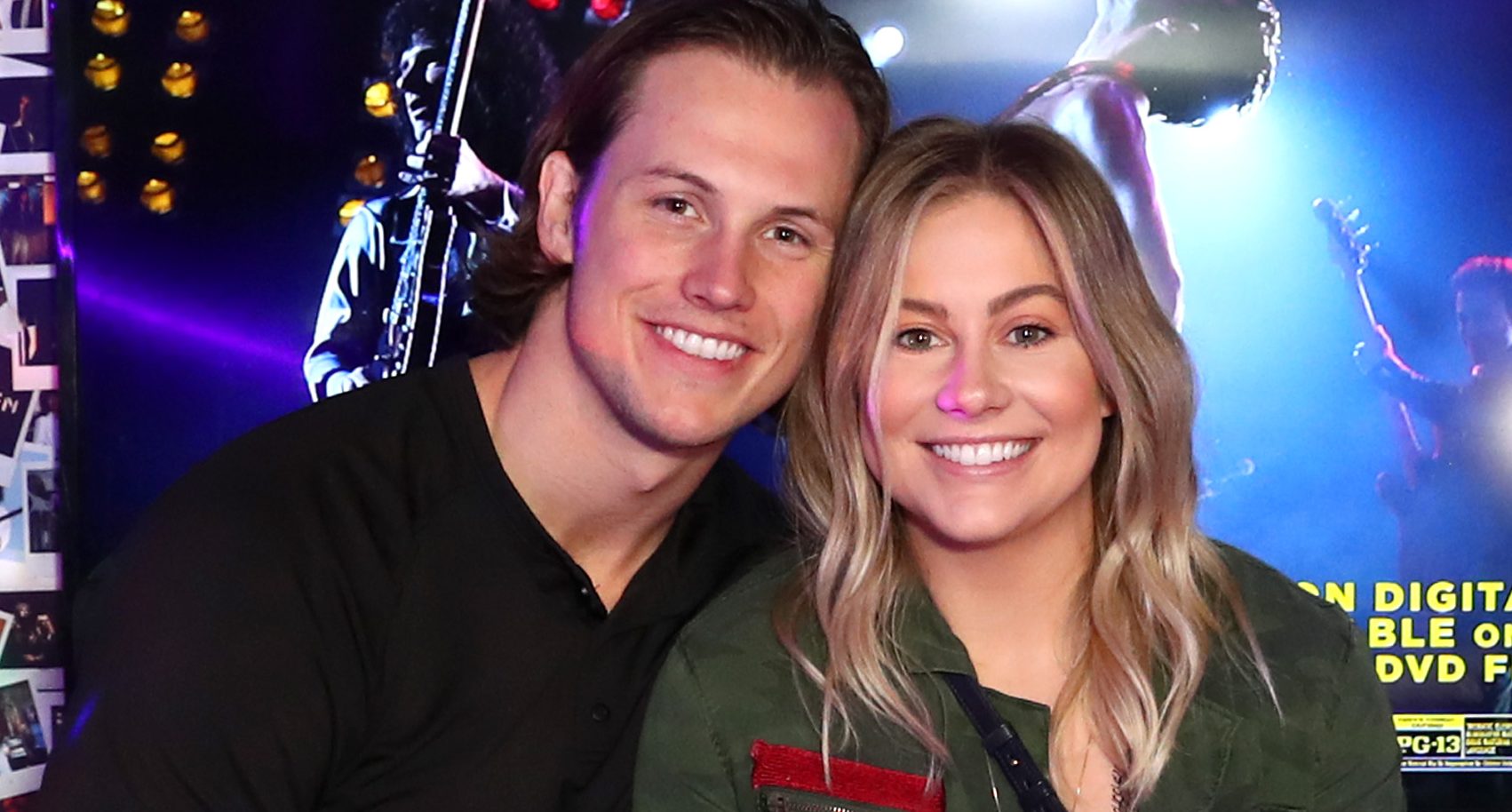 Andrew East and Shawn Johnson attend Bohemian Rhapsody's Get Loud Extravaganza