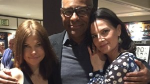 "Star Trek: Deep Space Nine" actors Nicole de Boer Michael Dorn and Terry Farrell at Star Trek convention