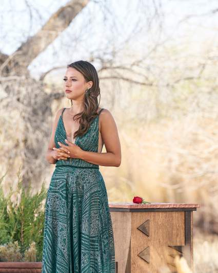 Katie Thurston green dress.
