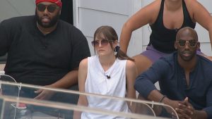 Derek Frazier, Sarah Beth Steagull and Xavier Prather in the 'Big Brother 23' house