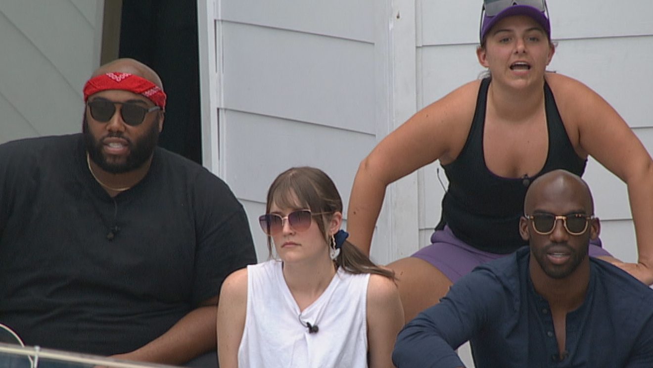 'Big Brother 23' houseguests Derek Frazier, Sarah Beth Steagull, Britini D'Angelo, and Xavier Prather