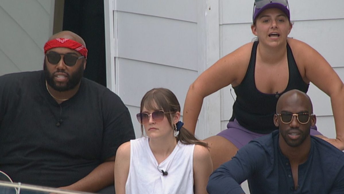 'Big Brother 23' houseguests Derek Frazier, Sarah Beth Steagull, Britini D'Angelo, and Xavier Prather