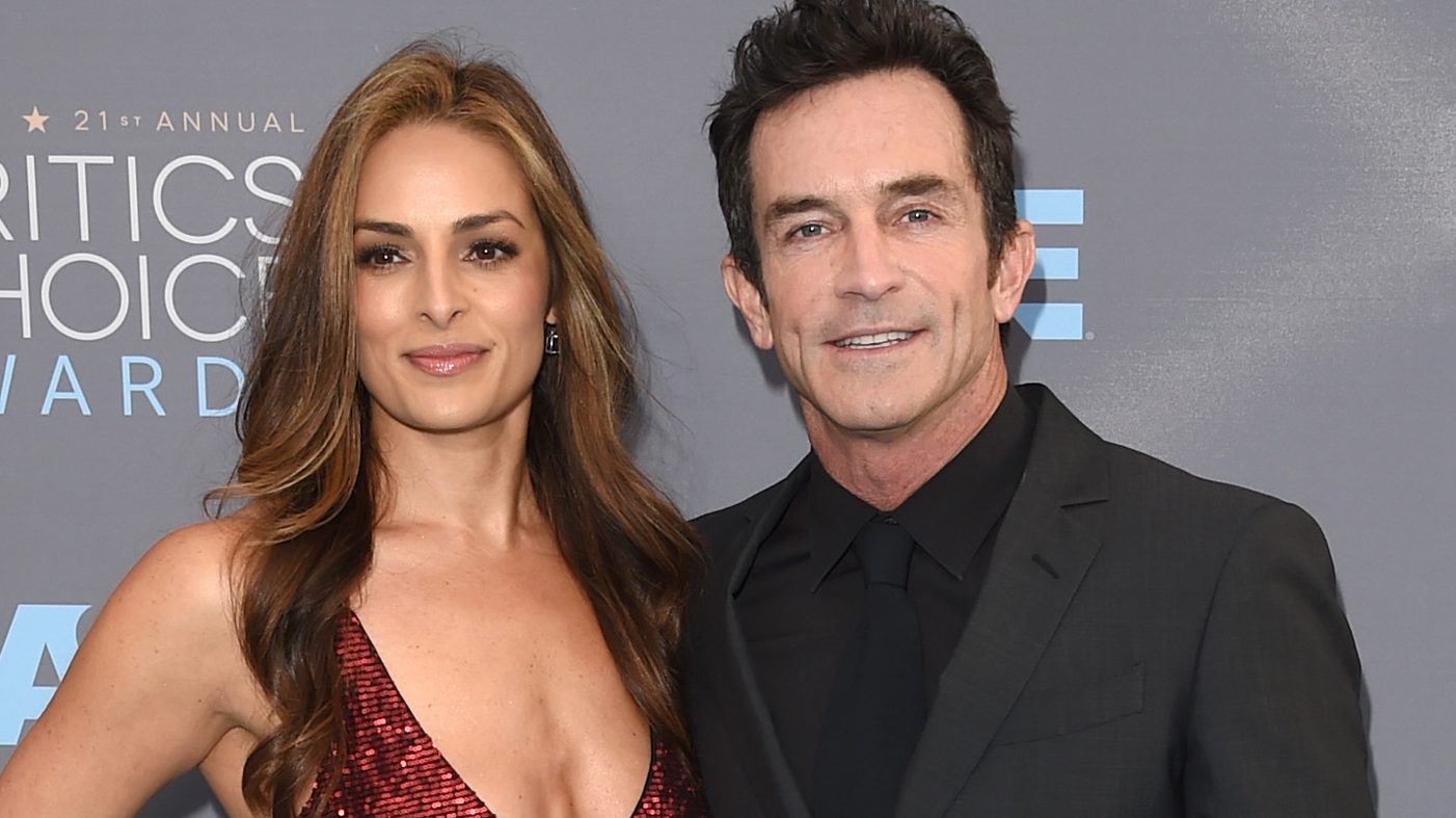 Actress Lisa Ann Russell (L) and TV personality Jeff Probst attends the 21st Annual Critics' Choice Awards