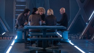 The crew of La Sirena in "Star Trek: Picard" season one.