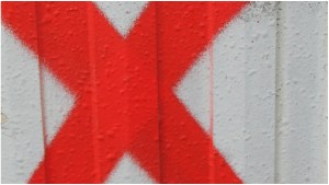 Red letter X