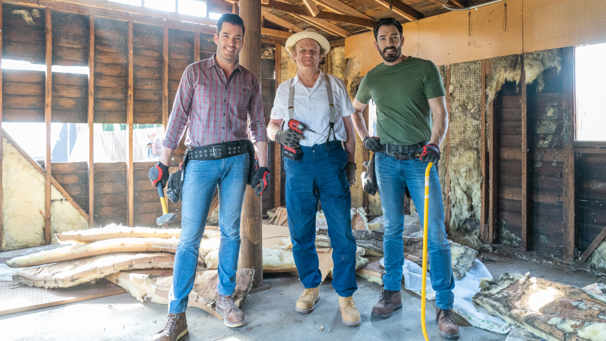 John C Reilly joins Jonathan and Drew Scott on Celebrity IOU
