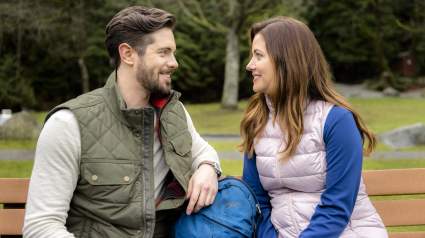 How Chris McNally & Julie Gonzalo ‘Traded’ Newborn Duties While Filming Their New Rom-Coms