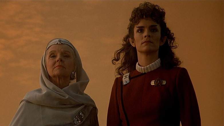 Robin Curtis and Jane Wyatt