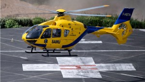 Medical helicopter.