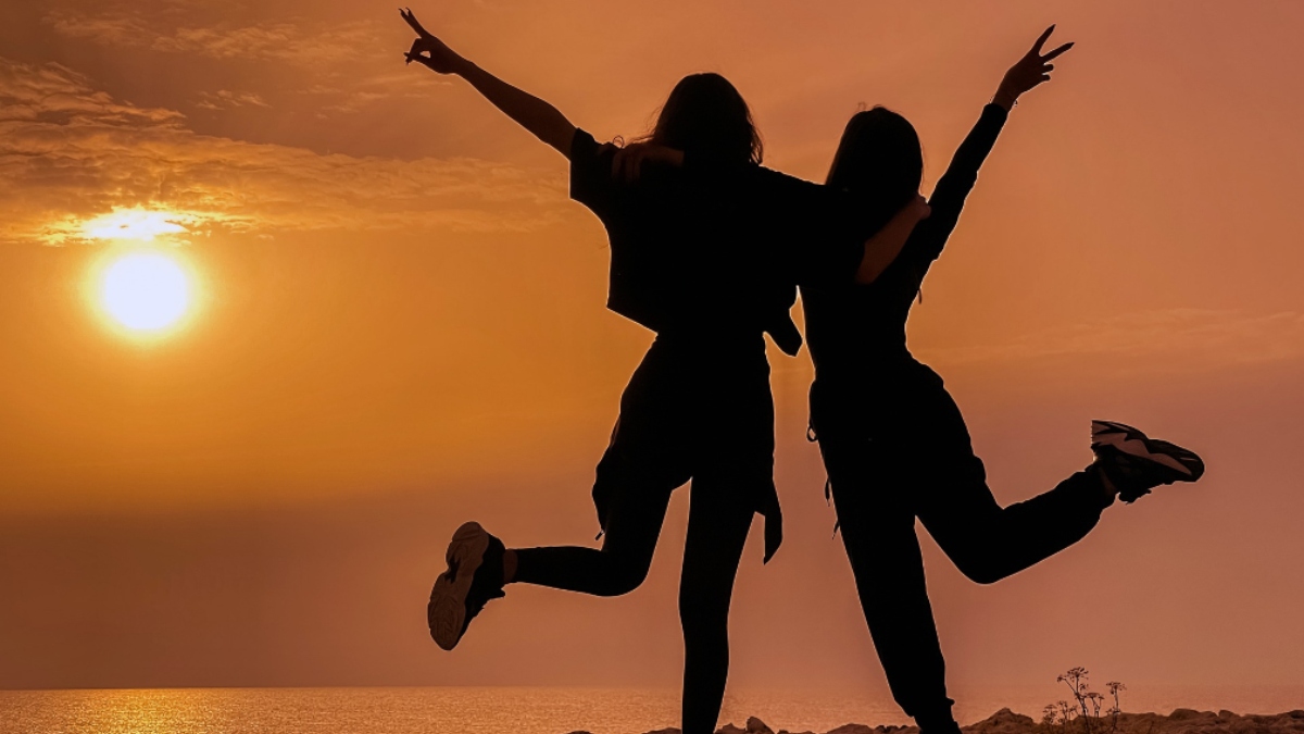 Gals at sunset