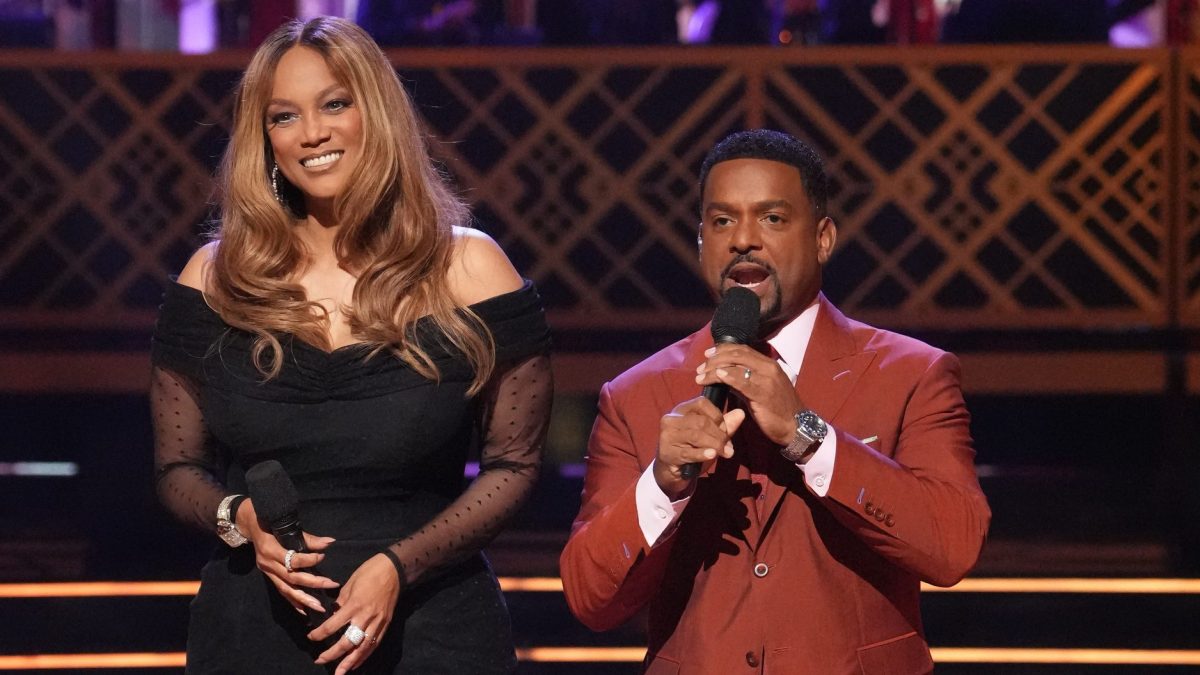 Tyra Banks and Alfonso Ribeiro