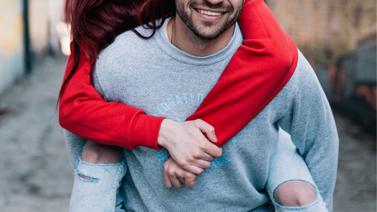 A happy couple.