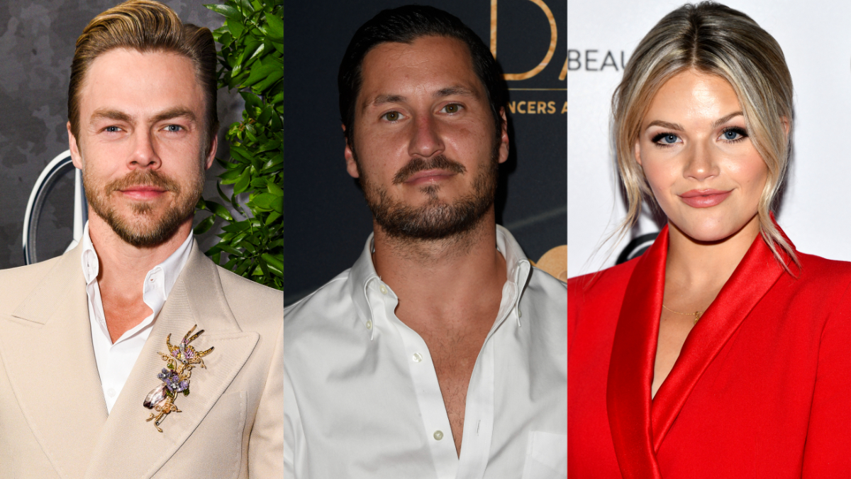 Derek Hough, Val Chmerkovskiy and Witney Carson.