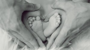 newborn with parents
