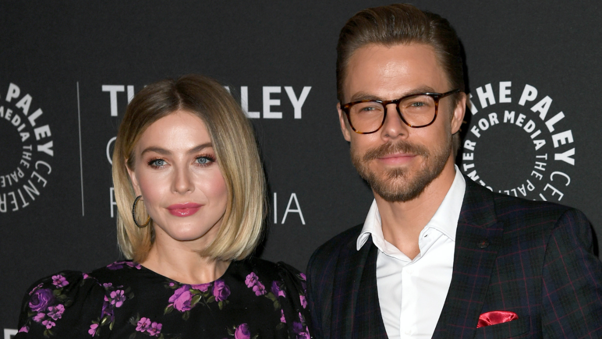 Julianne and Derek Hough.