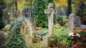 A gravesite.