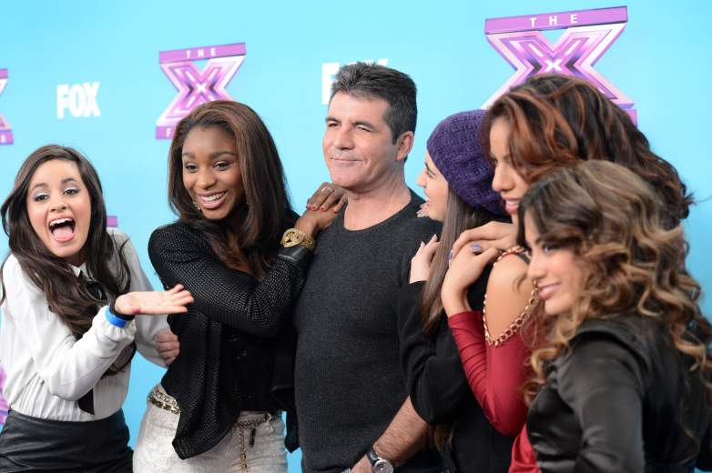 Simon Cowell with Fifth Harmony