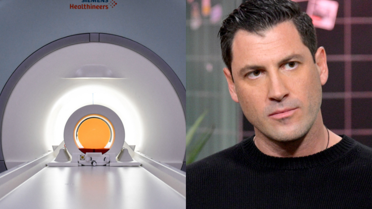 An MRI machine and Maks Chmerkovskiy.