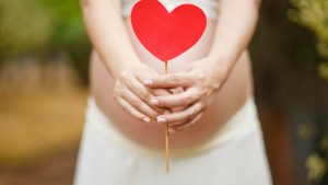 A pregnant woman.