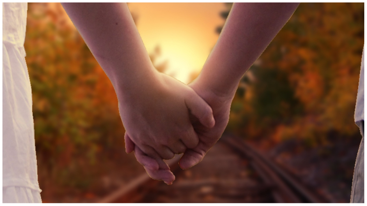 Holding hands