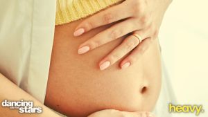 A baby bump.